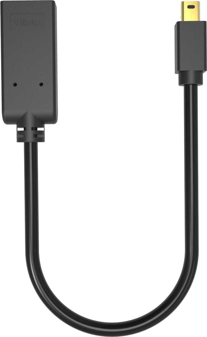 Vision TC-MDPHDMI/BL Adapter Mini DisplayPort zu HDMI – Schwarz