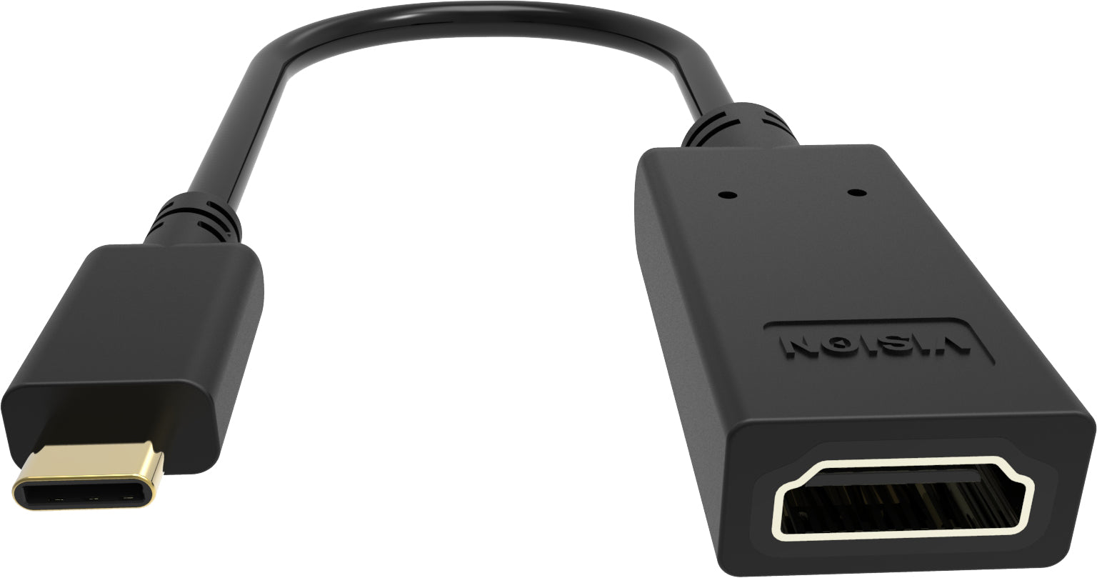 Vision TC-USBCHDMI/BL USB-C zu HDMI Adapter – 4K (3840 × 2160) – Schwarz
