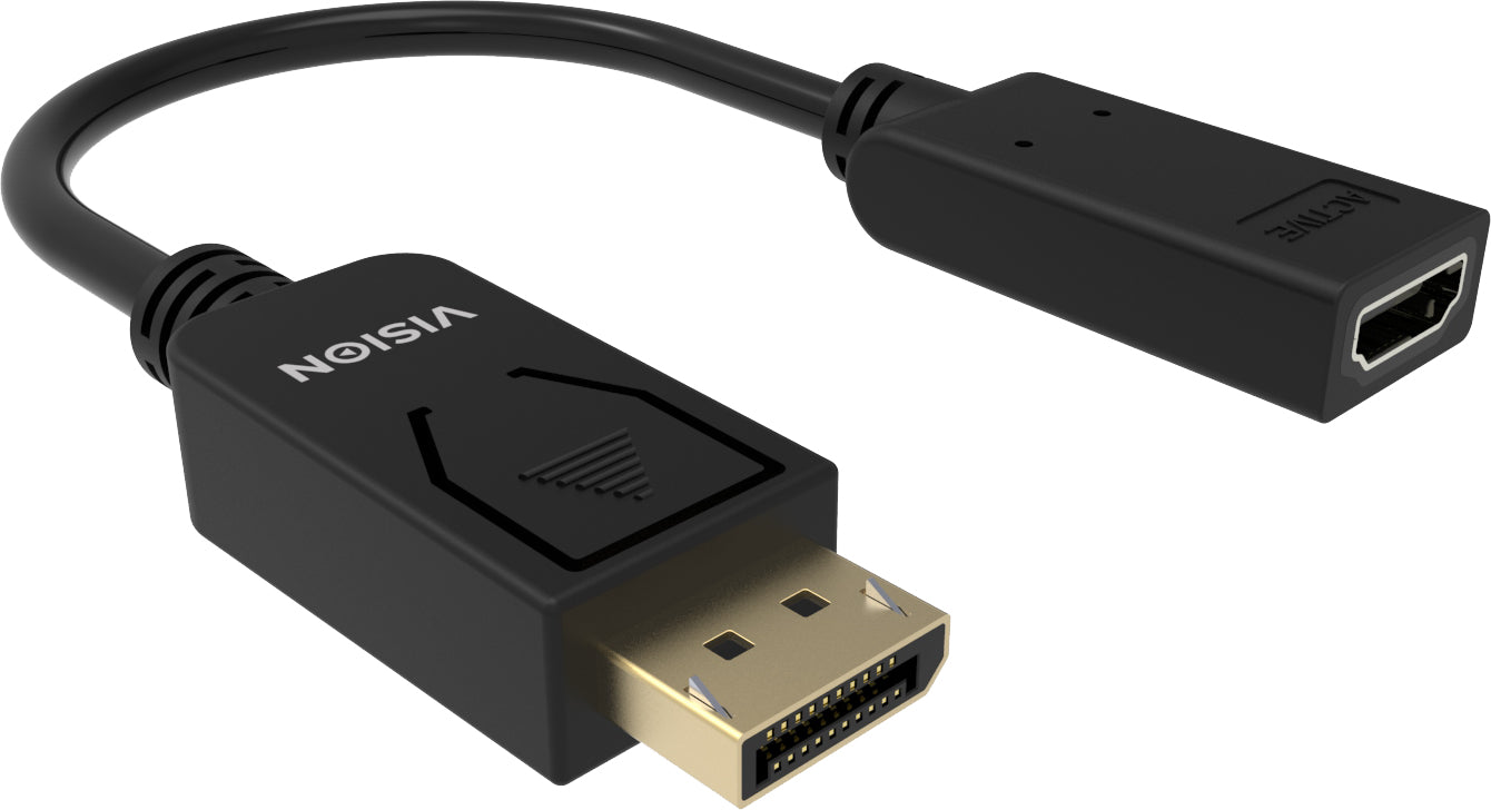 Vision TC-DPHDMI/BL Adapter HDMI zu DisplayPort – Schwarz