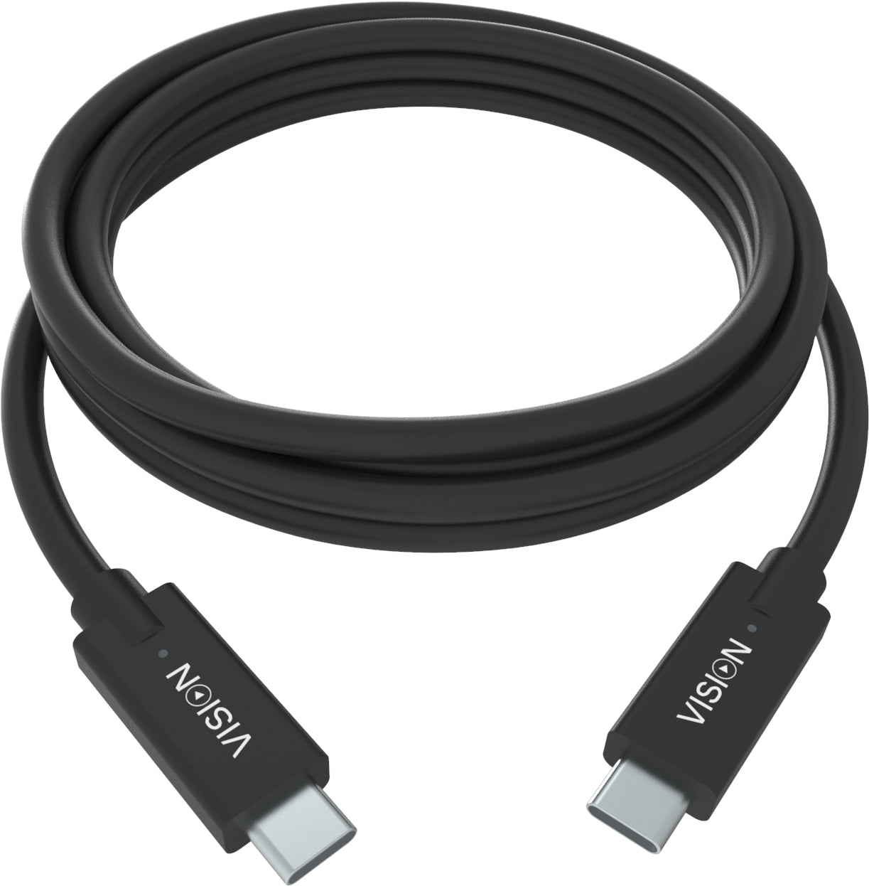 Vision USB-C auf USB-C Kabel – USB 3.2 Gen 1 (5 Gbit/s) – 1 m – Schwarz