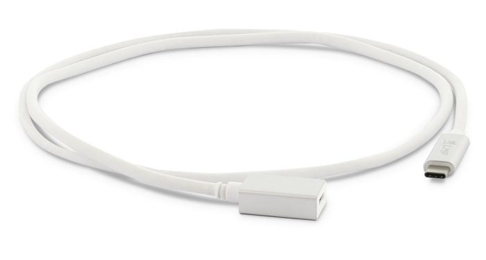 LMP USB-C Verlängerungskabel (Stecker auf Buchse) – USB 3.2 Gen 1 (5 Gbit/s) – 1 m – Silber