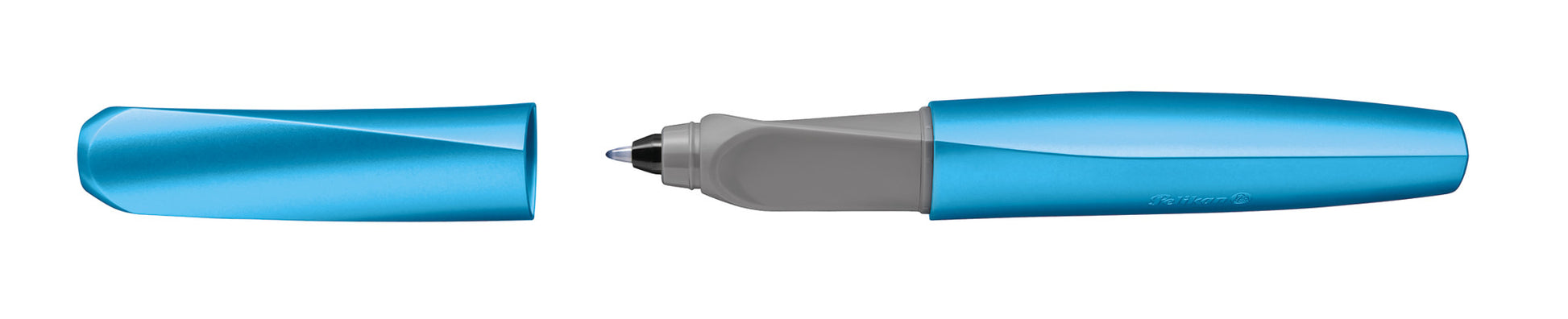 Pelikan Twist Classy Neutrals – Tintenroller, 0,3 mm, Königsblau, Drehmechanik, Kunststoff
