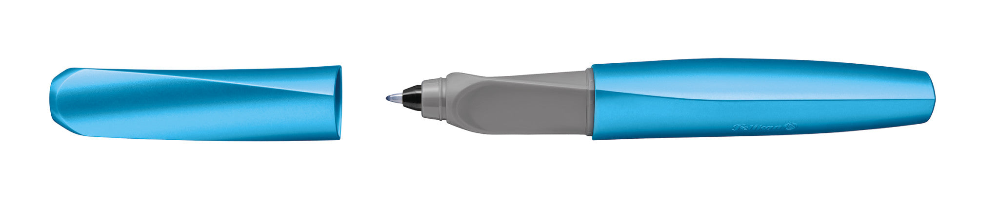 Pelikan Twist Classy Neutrals – Tintenroller, 0,3 mm, Königsblau, Drehmechanik, Kunststoff
