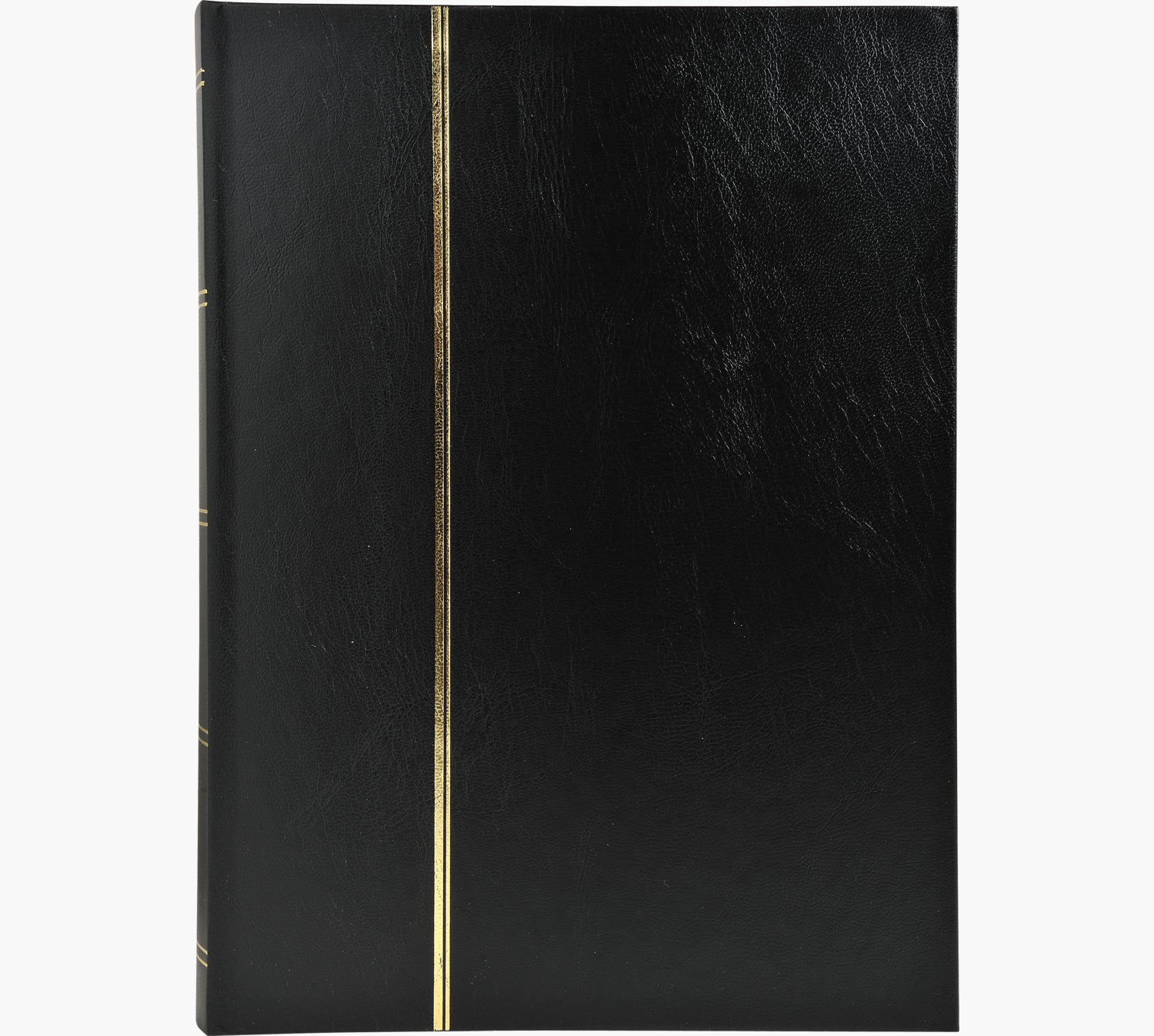 Exacompta Einsteckalbum, für 16 Blätter, 22,5 × 30,5 cm, Schwarz, Kunstleder, mit Pergamin
