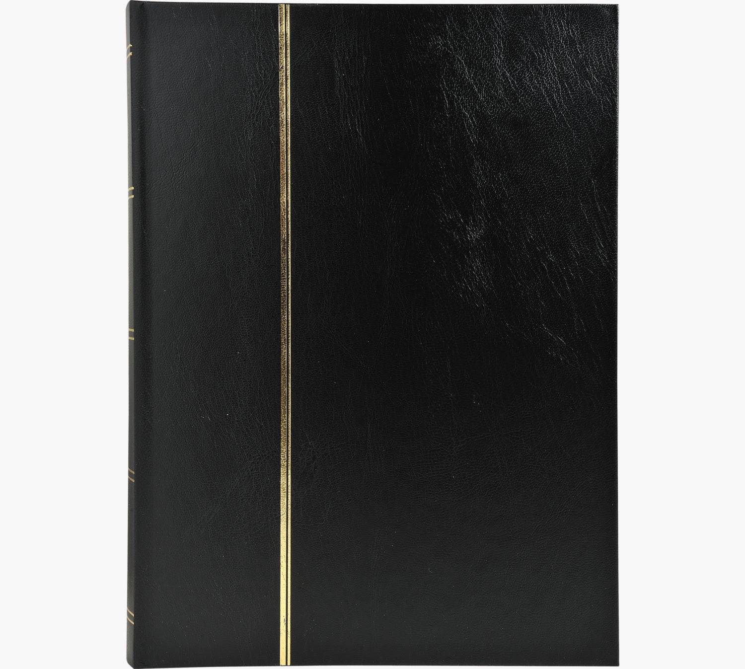 Exacompta Einsteckalbum für 64 Blätter, 22,5 × 30,5 cm, Kunstleder, Schwarz, mit Pergamin