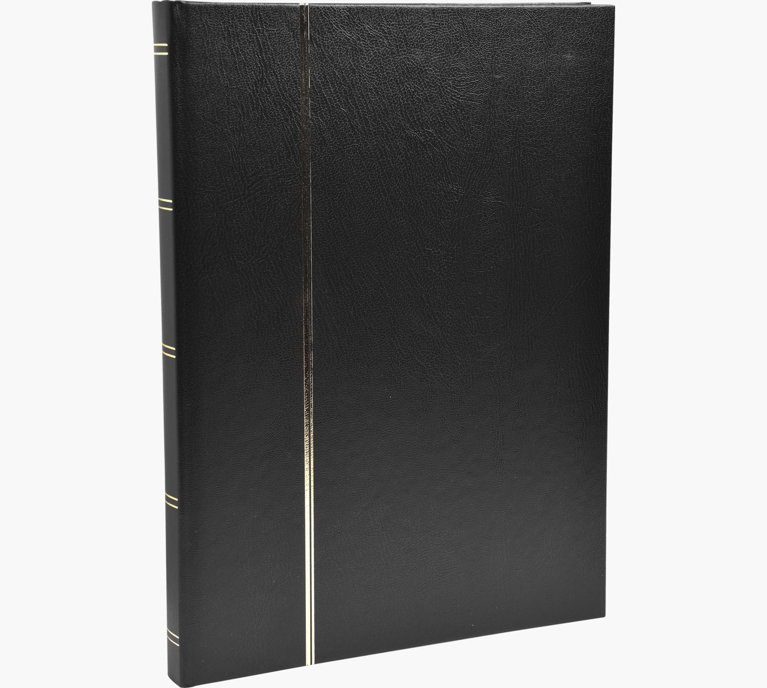 Exacompta Einsteckalbum, für 16 Blätter, 22,5 × 30,5 cm, Schwarz, Kunstleder, mit Pergamin