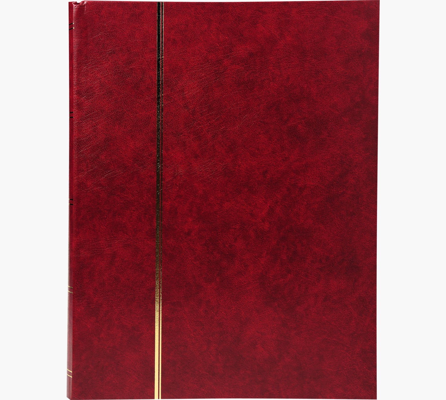 Exacompta Einsteckalbum, 32 Seiten, 22,5 × 30,5 cm, Kunstleder, Rot, für Briefmarken