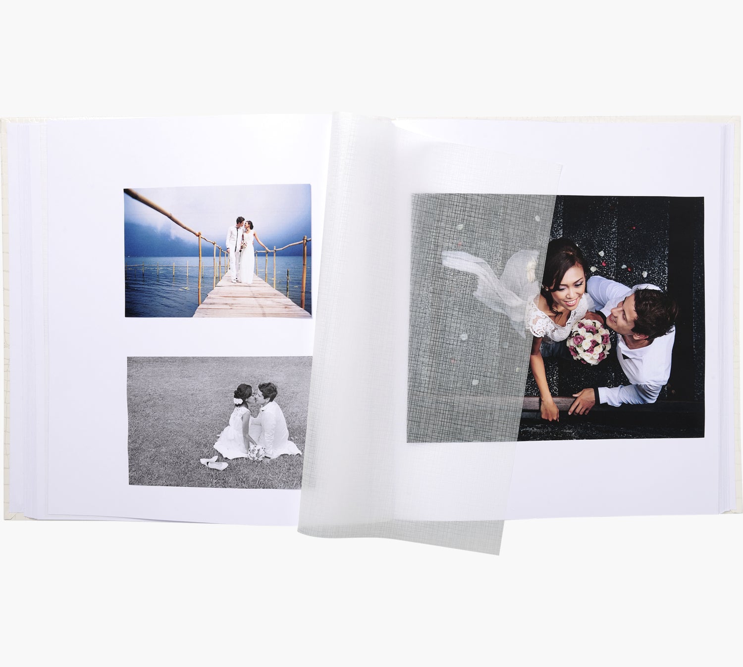 Exacompta Kingsbridge – Hochzeitsalbum, 60 Seiten, Weiss, 29 × 32 cm, Elfenbein