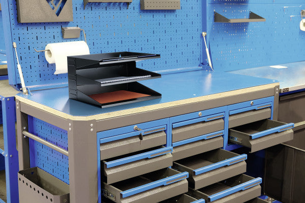 Durable Business – Dokumentenablage 3 Fächer für A4, Stahl, Schwarz, pulverbeschichtet, 360 × 205 × 250 mm