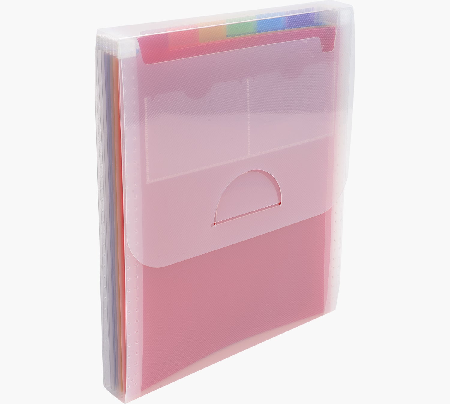 Exacompta Fächermappe Crystal A4 – 6 Fächer, Klappe, Polypropylen (PP), transparent, bis 200 Blatt