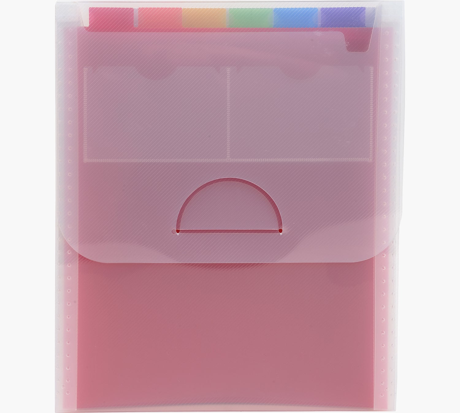 Exacompta Fächermappe Crystal A4 – 6 Fächer, Klappe, Polypropylen (PP), transparent, bis 200 Blatt