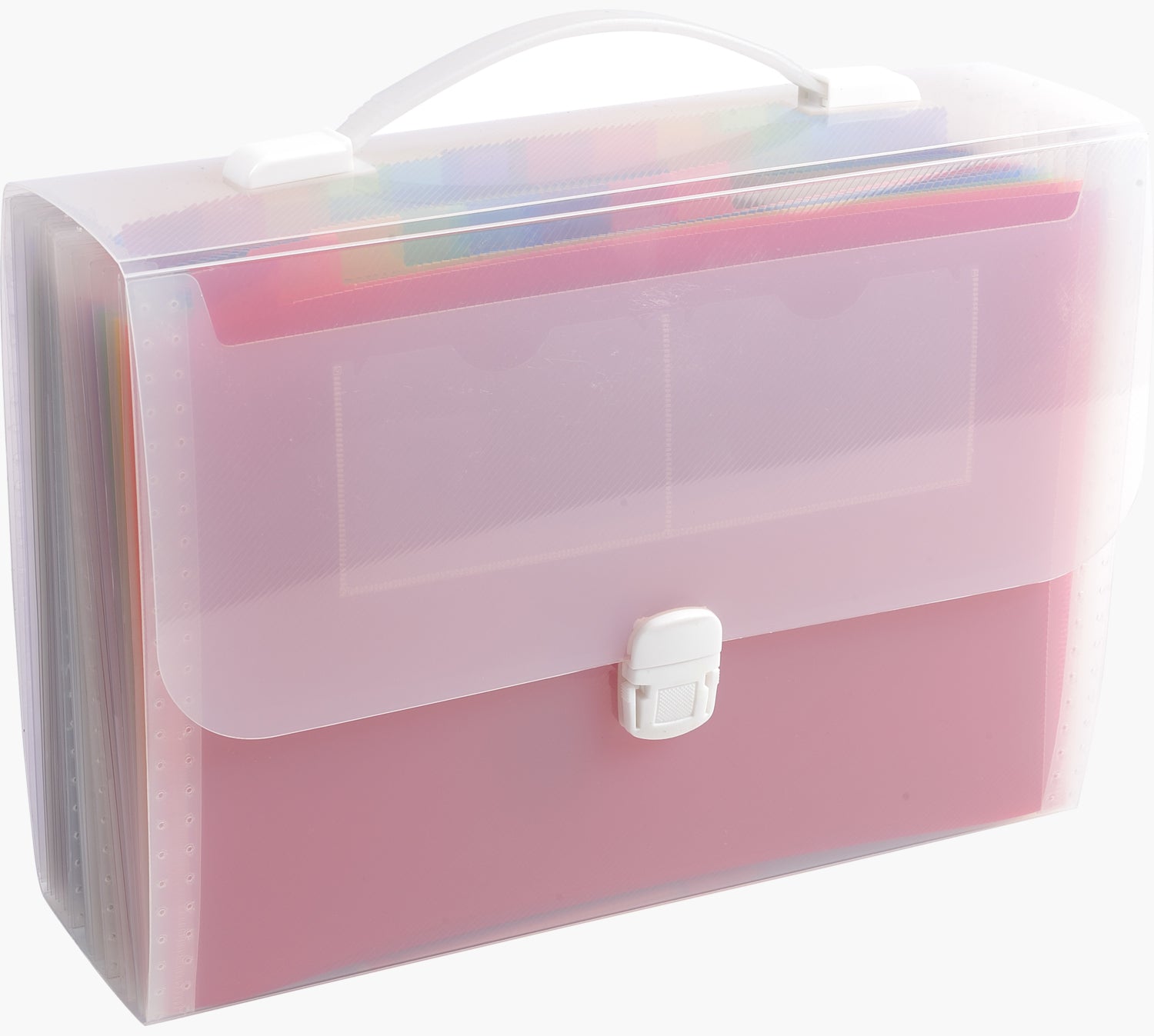 Exacompta Sammelmappe, für A4, Kunststoff, transparent, mit Druckknopf