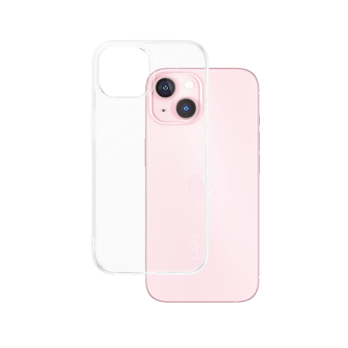PanzerGlass CARE Backcover – für Apple iPhone 15, Recycling-Kunststoff, transparent, bis 1,2 m sturzsicher