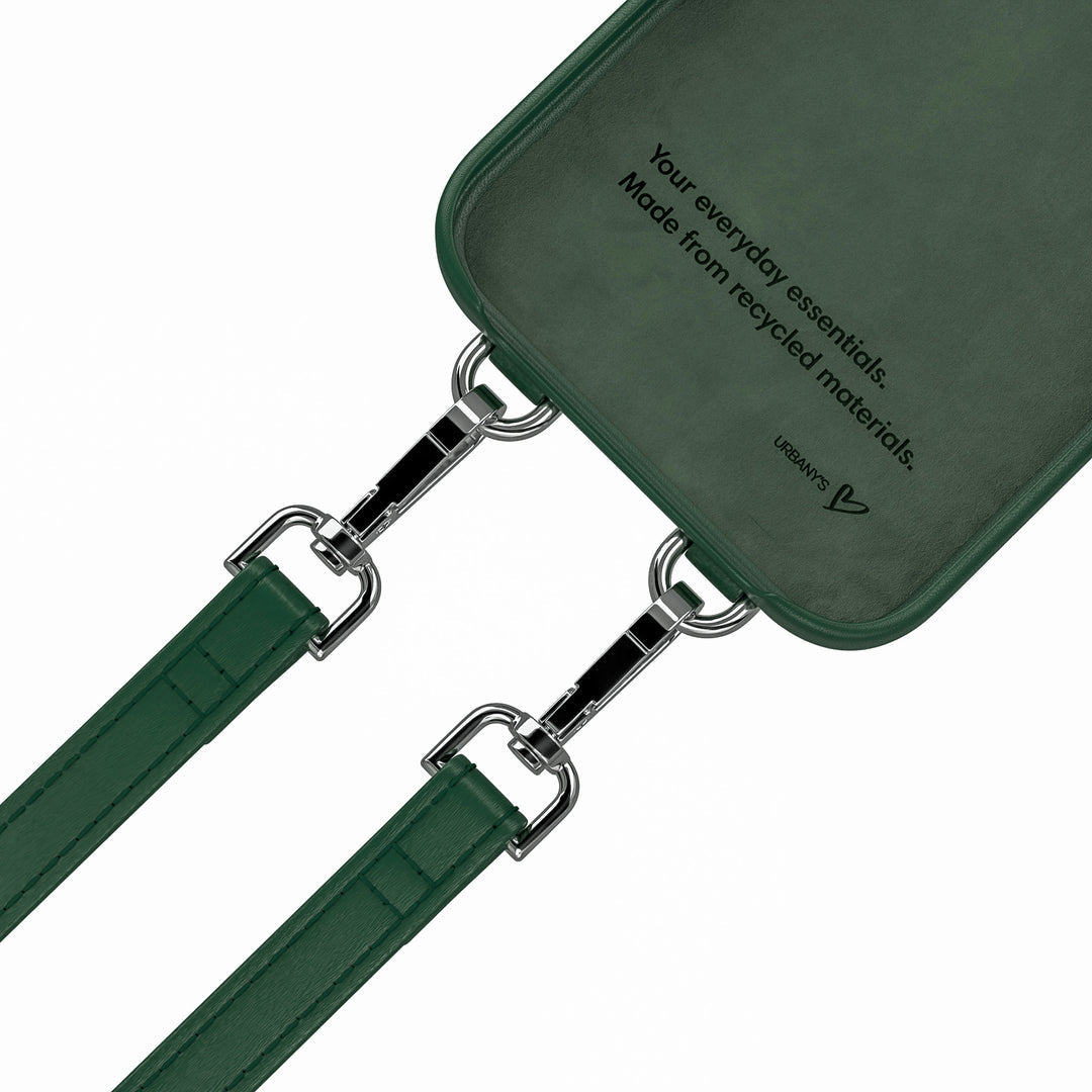 Urbany's Necklace-Hülle – für Apple iPhone 17 Pro Max – grün – mit Kartenfach, mit Kordel