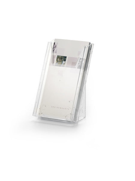 Durable Wandprospekthalter DL – für Wand- und Tischanwendung – transparent – Combiboxx 859019