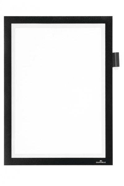Durable DURAFRAME Magnetischer Notizrahmen – A4 – Schwarz
