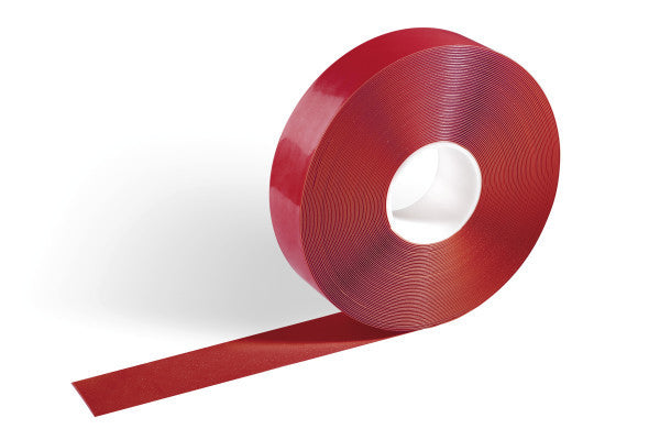 Durable Vinylband – 50 mm × 30 m, rot