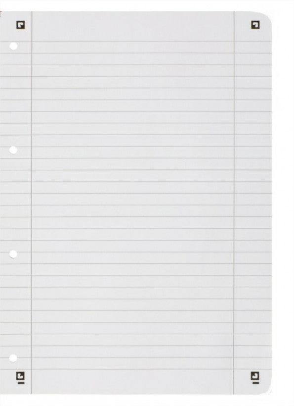 Oxford Collegeblock, Karton, 80 Blatt, 4-fach gelocht, perforiert, 90 g/m² – grasgrün, für SCRIBZEE App