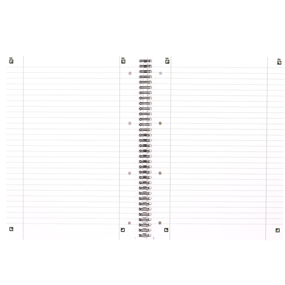 Oxford Collegeblock Touch, Karton, 80 Blatt, 4-fach gelocht, perforiert, 90 g/m² – Koralle, für SCRIBZEE App