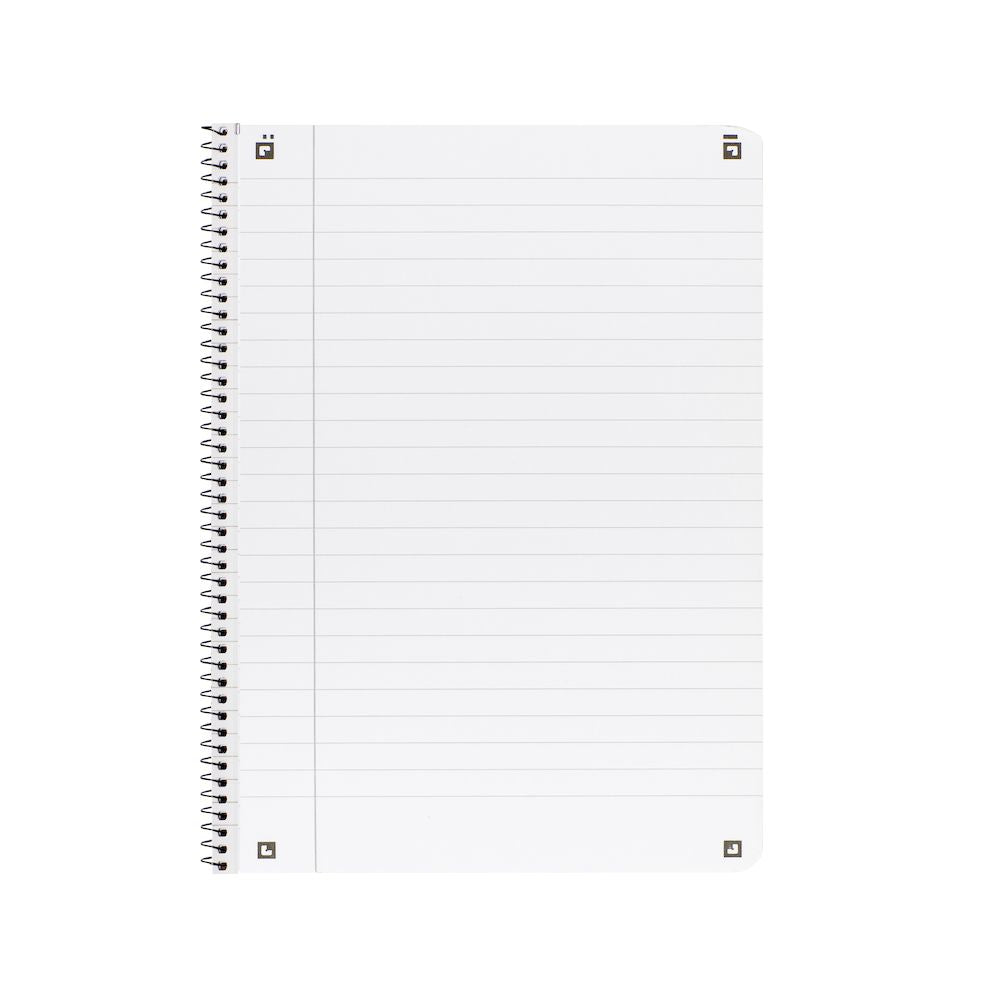 Oxford Collegeblock, Spiralbindung, Karton, 80 Blatt, 4-fach gelocht, mikroperforiert – Aqua, für SCRIBZEE A