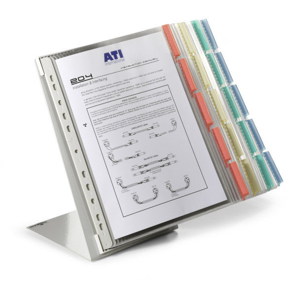 Durable FUNCTION Tischaufsteller 20 – für A4 – Sichtwender – Metall/Kunststoff – 20 Stk.