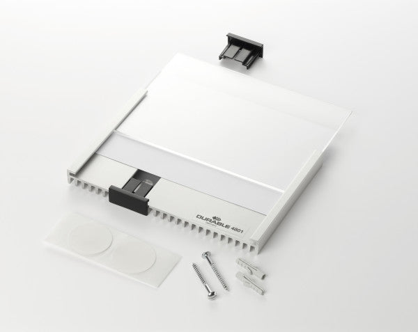 Durable Wandhalterung – für A5 quer – Silber – Acryl