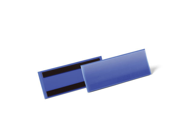 Durable Magnetclip – 210 × 74 mm, blau, wiederablösbar, 50er-Pack