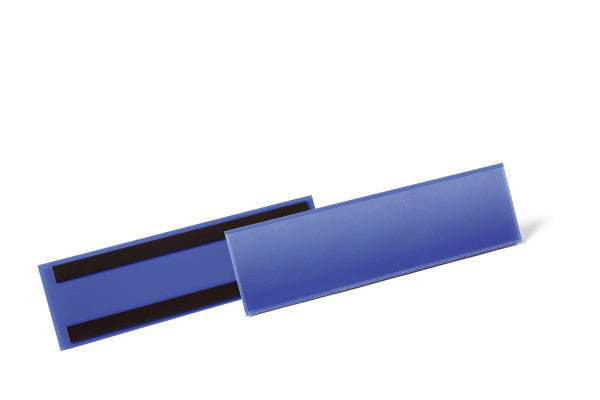 Durable Magnetclip – 297 × 74 mm, blau, wiederablösbar, magnetisch, 50er-Pack