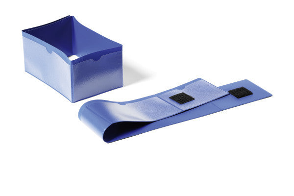 Durable Kennzeichnungstaschen – 140 × 65 mm, blau, wiederablösbar, 50er-Pack