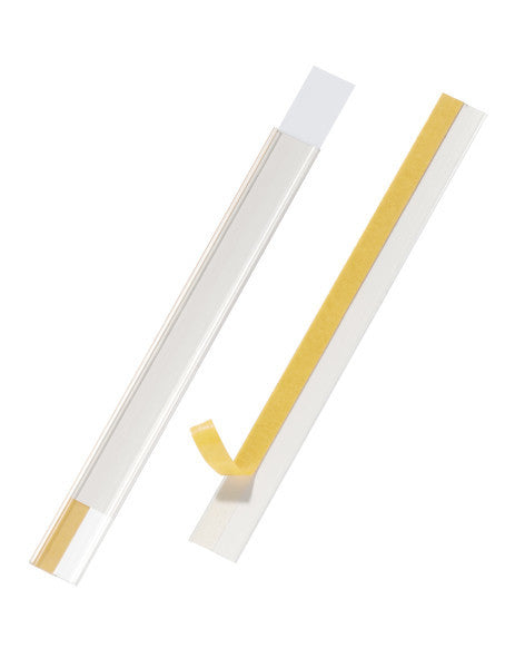 Durable Magnetleiste – 20 × 200 mm, transparent, selbstklebend, 5er-Pack