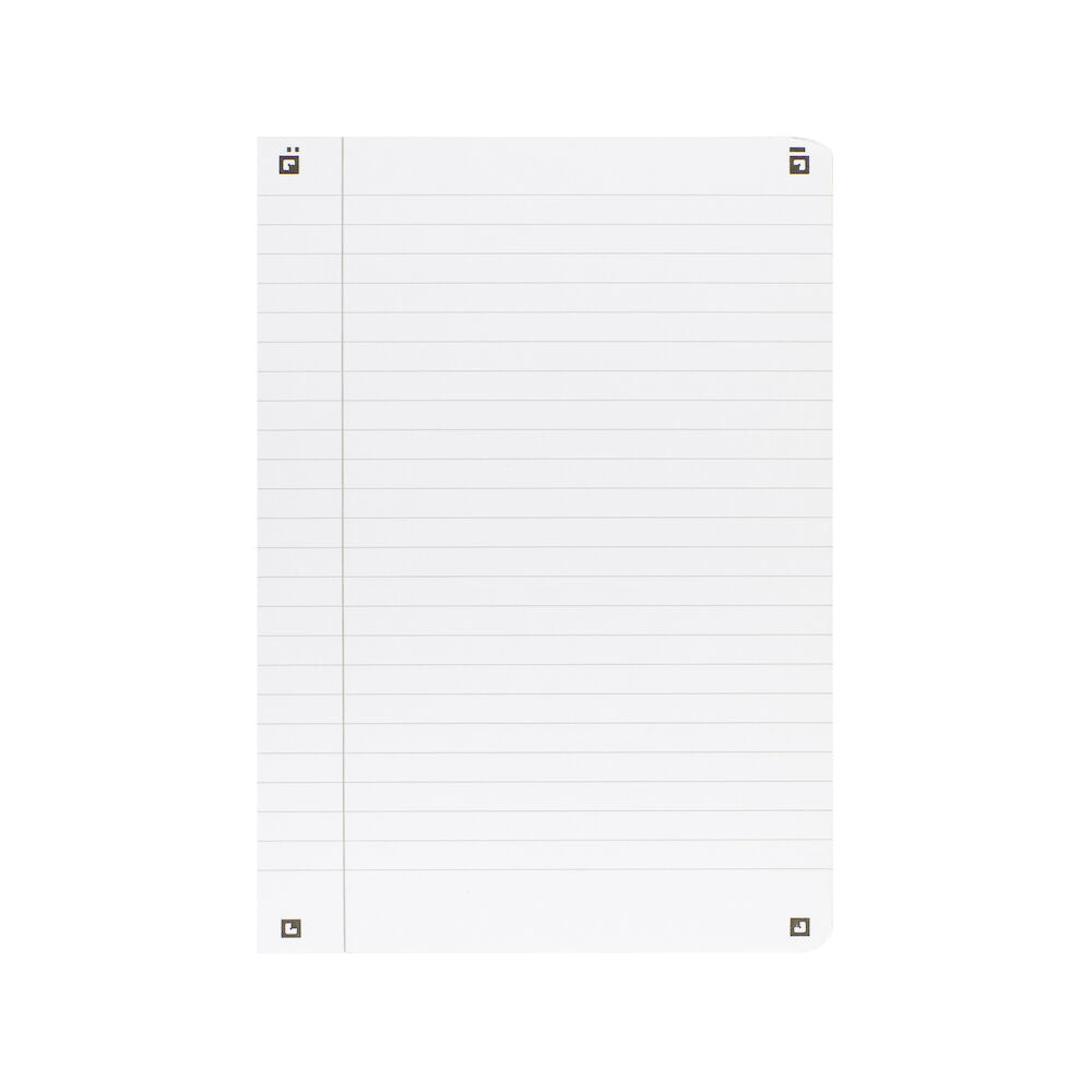 Oxford Collegeblock, liniert, Spiralbindung, Karton, 70 Blatt, perforiert, 4-fach gelocht, 90 g/m² – schwarz