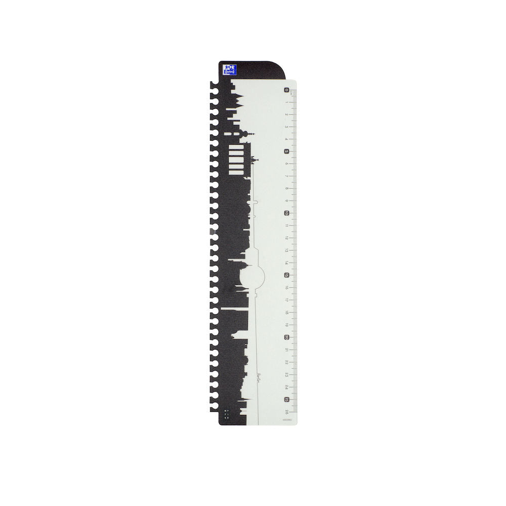 Oxford Collegeblock, liniert, Spiralbindung, Karton, 70 Blatt, perforiert, 4-fach gelocht, 90 g/m² – schwarz