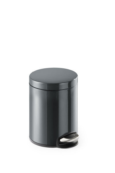 Durable Treteimer 341058 – 5 l – Metall, rund – Anthrazit