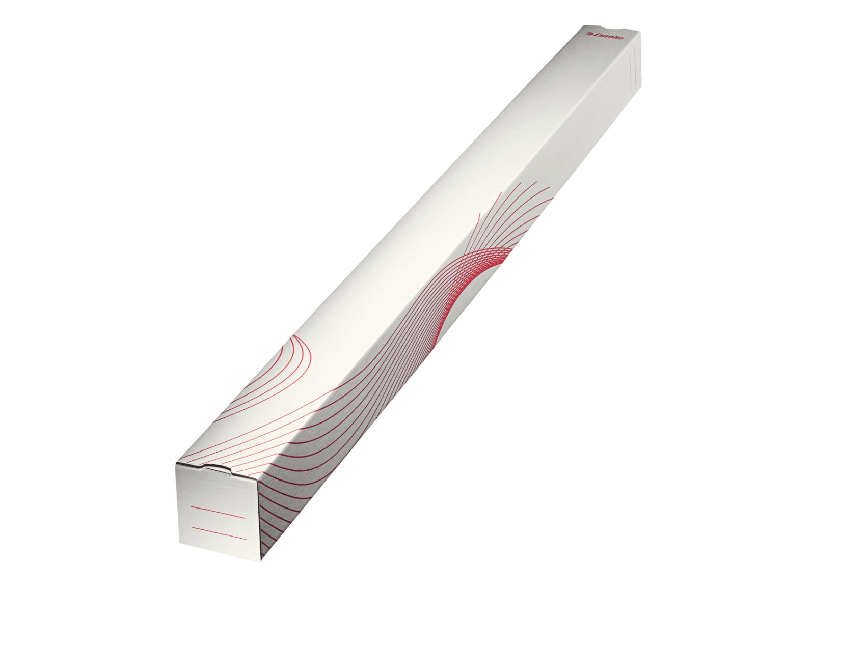 Esselte Vierkanthülse – 1100 × 75 × 75 mm, weiss