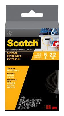 Scotch Klettstreifen – 25 mm × 1,2 m, schwarz