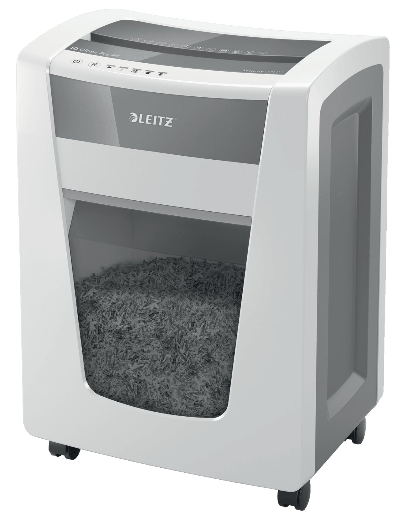 Leitz IQ Office Pro – Aktenvernichter, DIN P-5, Mikroschnitt 2 × 15 mm, 15 Blatt, 30 l