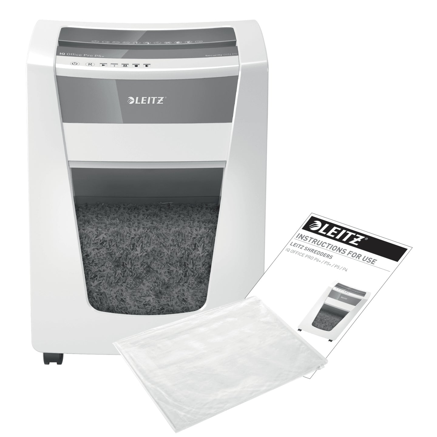 Leitz Aktenvernichter, DIN P-5+, Mikroschnitt 2 × 5 mm, 7 Blatt, 30 l