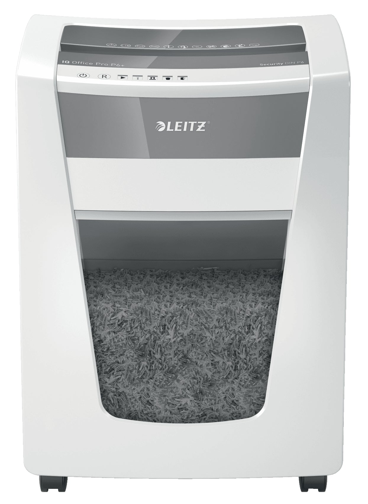 Leitz IQ Office Pro – Aktenvernichter, DIN P-6, Mikroschnitt 1 × 5 mm, 5 Blatt, 30 l