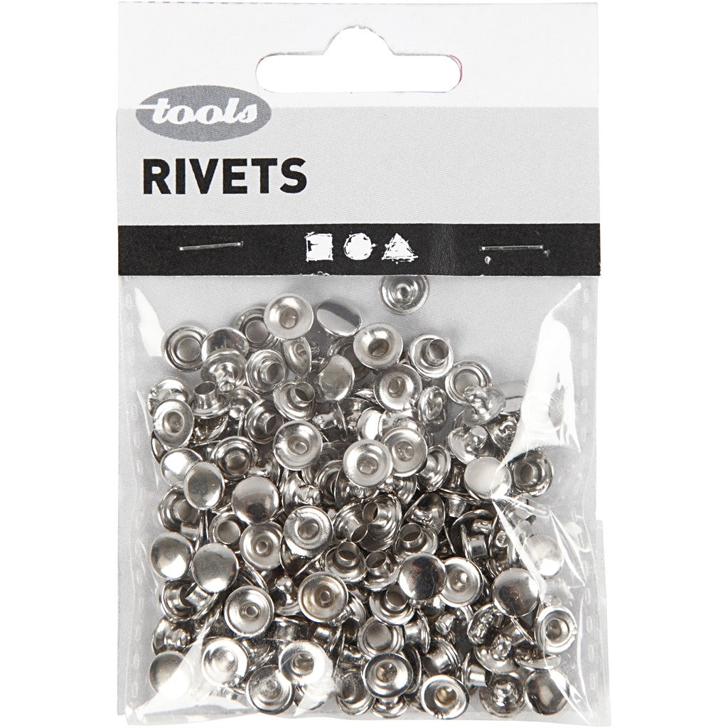 Creativ Company Ösen Ø 7 mm – Edelstahl, Silber, 50 Stück