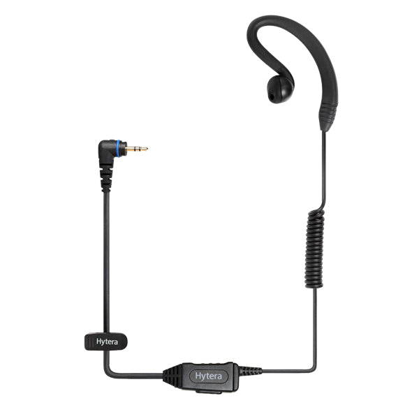 Hytera C Earset Gerätespezifisches Headset – Ohrbügel, 3,5 mm Klinke, für BD3i-Serie, PD362i, PNC370, Schwarz
