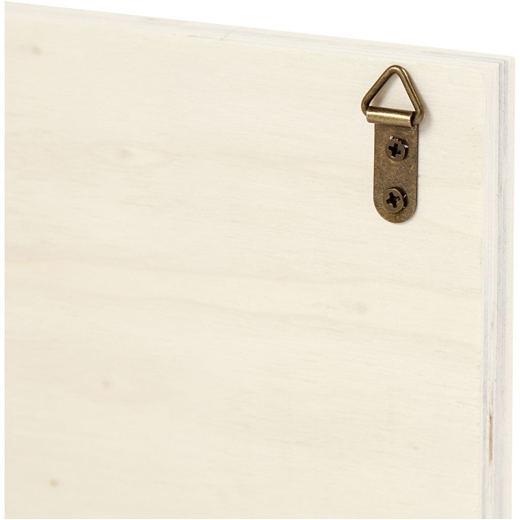 Creativ Company Wandgarderobe 3 Haken – Holz – natur – 300 × 100 × 12 mm