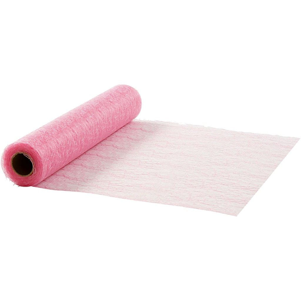 Creativ Company Tischläufer auf Rolle – 30 cm×10 m, Polyester, Rosa