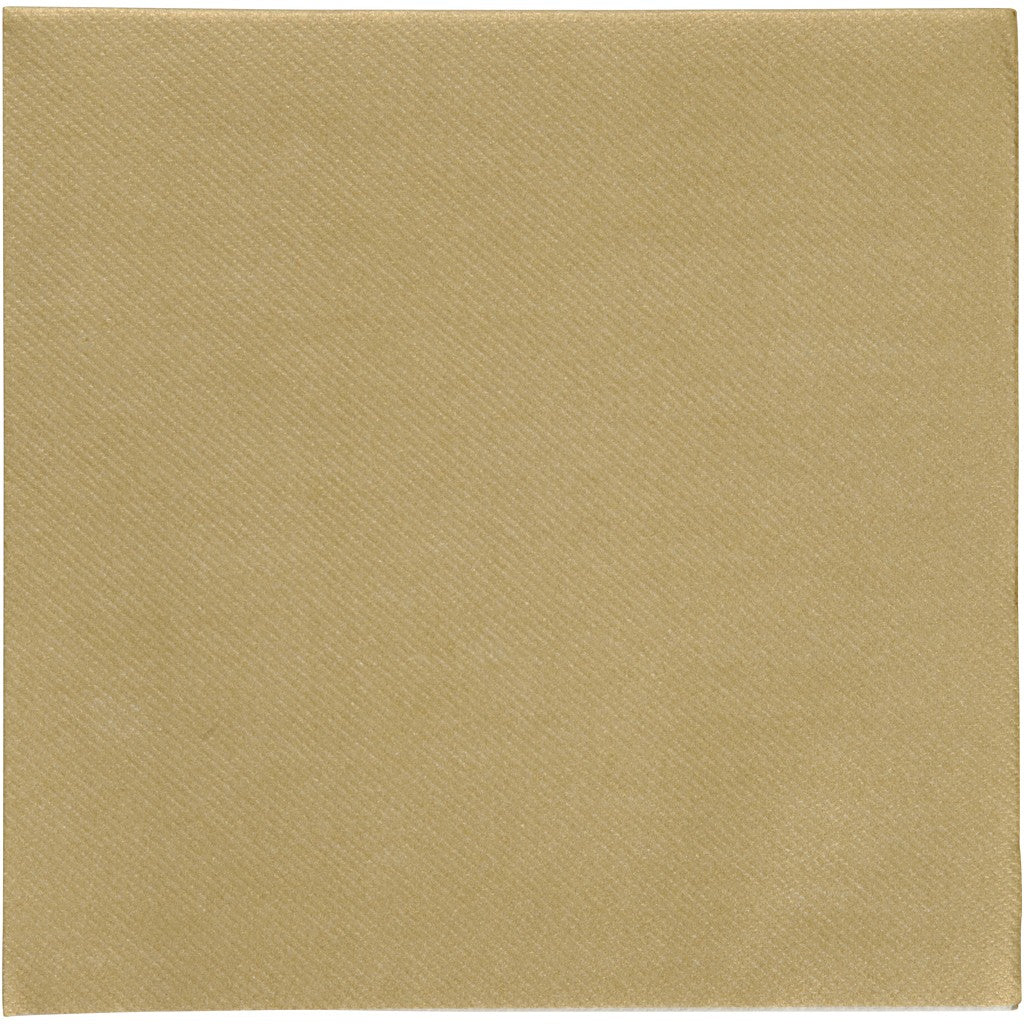 Creativ Company Servietten gold – 40 × 40 cm, 1-lagig – 20 Stück