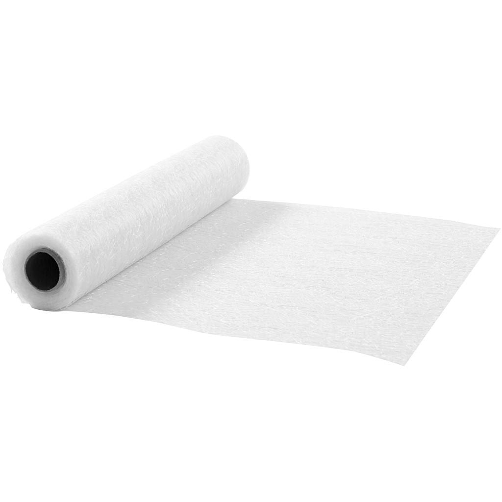 Creativ Company Tischläufer auf Rolle – 30 cm×10 m, Polypropylen (PP), Weiss