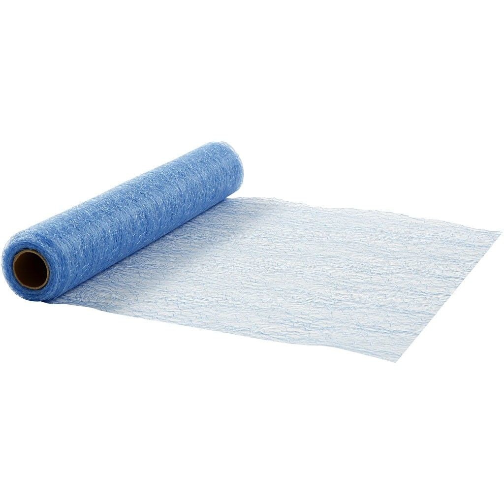 Creativ Company Tischläufer auf Rolle – 30 cm×10 m, Polyester, Blau