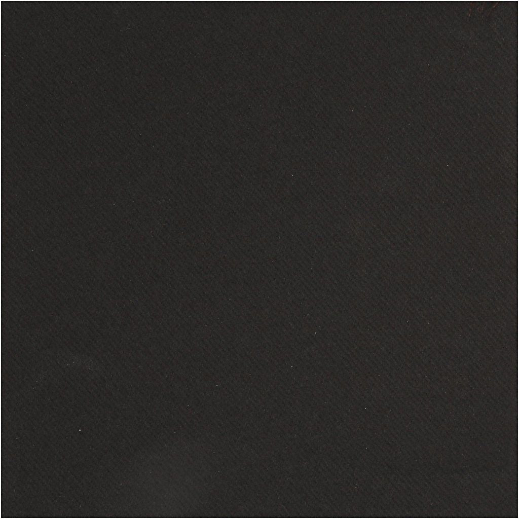 Creativ Company Servietten – schwarz – 40 × 40 cm, einlagig – 20 Stück