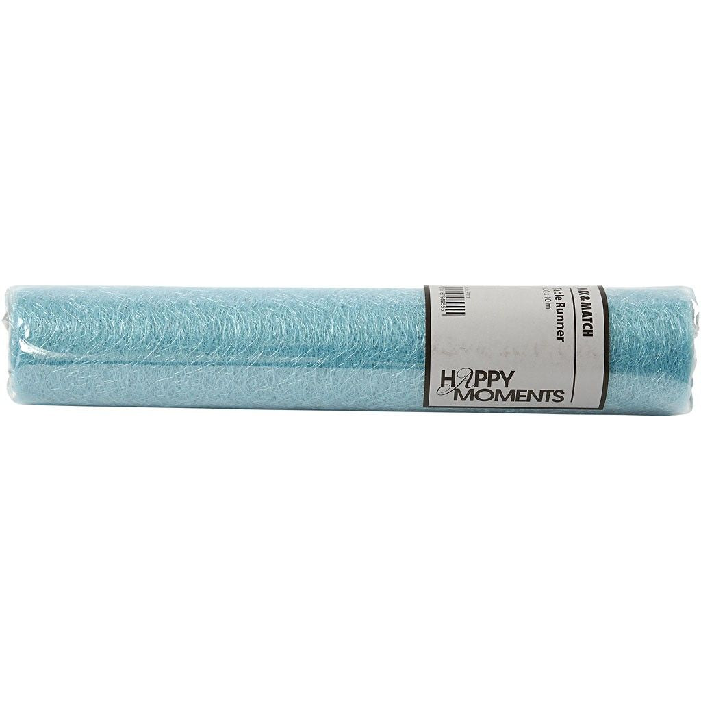 Creativ Company Tischläufer – Polyester, hellblau, 30 cm × 10 m