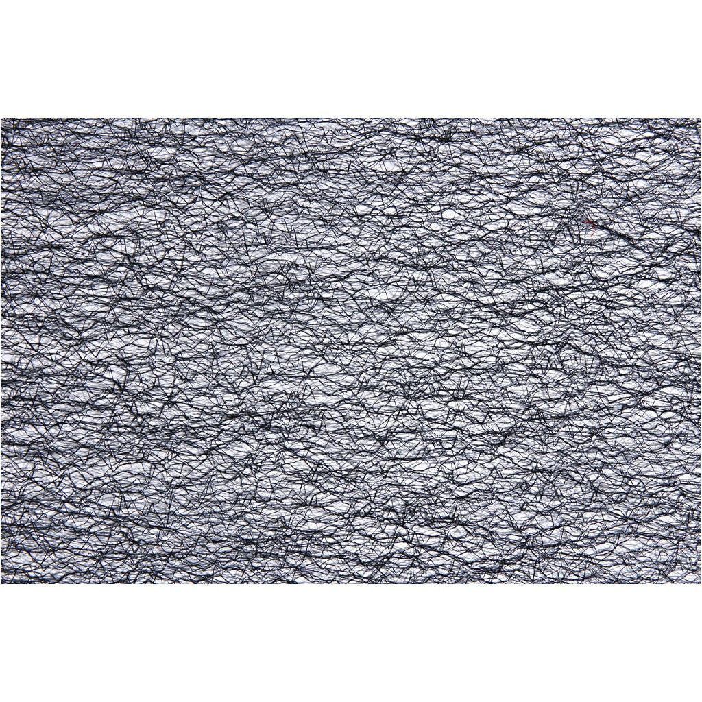 Creativ Company Tischläufer – Polyester, schwarz, 30 cm × 10 m