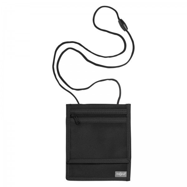 Pagna Brustbeutel Basic – mit Reissverschluss – 16 × 13 cm – Nylon – schwarz – 1 Stk.