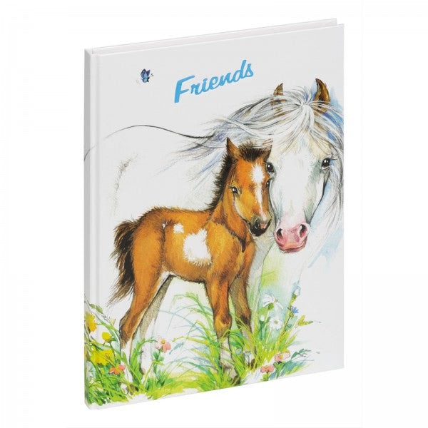 Pagna Süsses Fohlen Freundebuch – 150 × 220 mm – 60 Seiten – deutsch, gebunden, laminierter Papiereinband